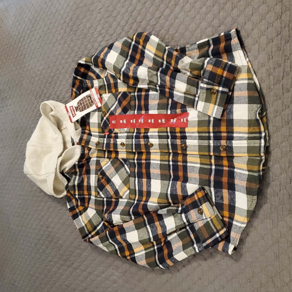 NWT Levi's Flannel Hoodie